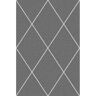 Dekoria Dywan Royal Rhombs dark grey/cream 160x230cm - Size: 160 x 230 cm