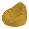 Dekoria Worek do siedzenia - żółty - Size: Ø60 x 105 cm