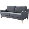 Dekoria Sofa Venuste denim blue/brown 3-os. - Size: 193 x 90 x 90 cm