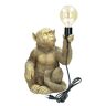 Dekoria Lampa stołowa Gold Monkey 36cm - Size: 25,5 x 23,5 x 36 cm