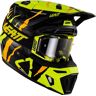 Leatt 8.5 Tiger Kask Motocrossowy Z Goglamiczarny Żółty