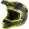 Klim F3 Carbon Pro Thrashed Hi-Vis Kask Na Skuterze Śnieżnymczarny Żółty