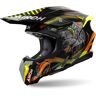 Airoh Twist 3 Toxic Kask Motocrossowyczarny Żółty