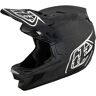 Troy Lee Designs D4 Stealth Mips Carbon Kask Zjazdowyczarny Srebrny