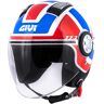 Givi 11.1 Air Jet-R Class Kask Odrzutowybiały Czerwony Niebieski