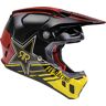 Fly Racing Formula Cc Driver Rockstar Kask Motocrossowyczarny Czerwony Żółty