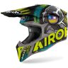 Airoh Wraap Alien Kask Motocrossowyczarny Żółty