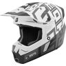 Fc-Moto Merkur Flex Kask Motocrossowyczarny Szary Biały