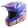 Fc-Moto Merkur Flex Kask Motocrossowybiały Czerwony Niebieski