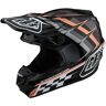 Troy Lee Designs Se4 Warped Polyacrylite Mips Kask Motocrossowyczarny