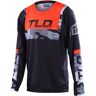 Troy Lee Designs Gp Brazen Camo Młodzieżowa Koszulka Motocrossowaczarny Pomarańczowy