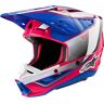 Alpinestars S-M5 Sail 2024 Kask Motocrossowybiały Różowy Niebieski