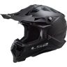 Ls2 Mx700 Subverter Evo Ii Solid Kask Motocrossowyczarny