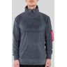 Alpha Industries Turtle-Neck Polar Fleece Sweterszary