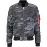 Alpha Industries Ma-1 Vf 59 Reflective Camo Kurtkaczarny Wielobarwny