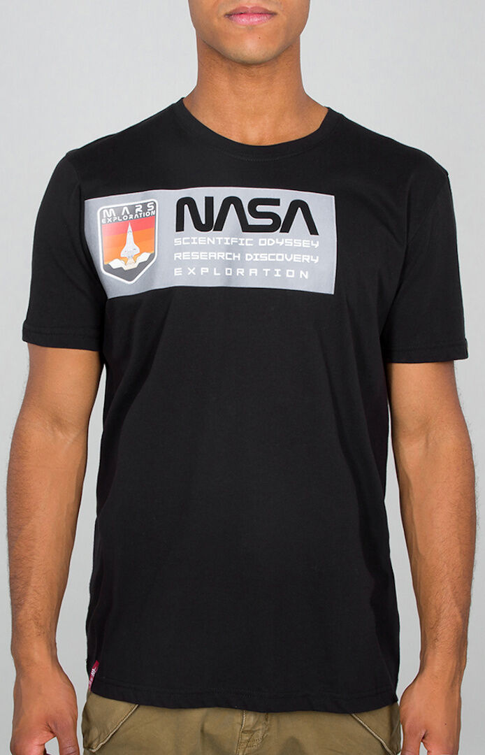 Alpha Industries Mars Reflective T-Shirtczarny