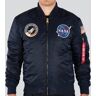 Alpha Industries Ma-1 Vf Nasa Lp Kurtkaniebieski