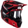 Leatt 7.5 V24 Kask Motocrossowy Z Goglamiczarny Czerwony