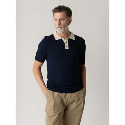 Męska koszulka polo Mos Mosh Gallery MMGFrancesco Polo Knit M Męska koszulka polo Mos Mosh Gallery MMGFrancesco Polo Knit M