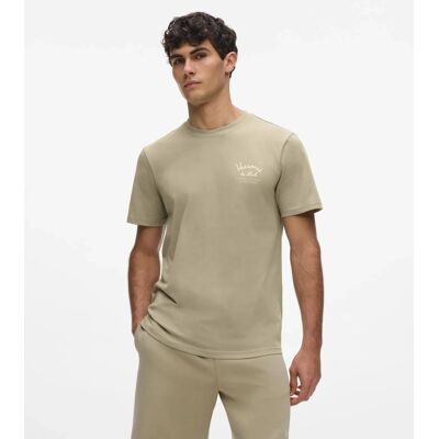 Karl Lagerfeld męski T-shirt w oliwkowym kolorze XL Karl Lagerfeld męski T-shirt w oliwkowym kolorze XL