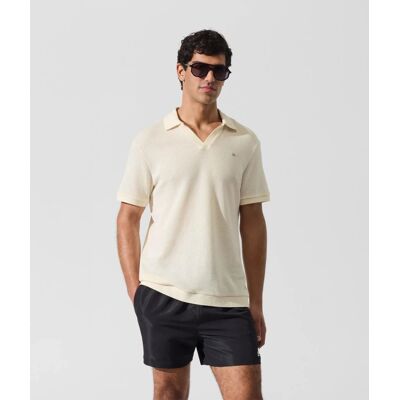 Karl Lagerfeld męska koszulka polo w beżowym kolorze L Karl Lagerfeld męska koszulka polo w beżowym kolorze L
