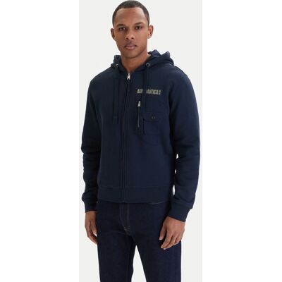 Męska bluza Aeronautica Militare w granatowym kolorze XXL Męska bluza Aeronautica Militare w granatowym kolorze XXL