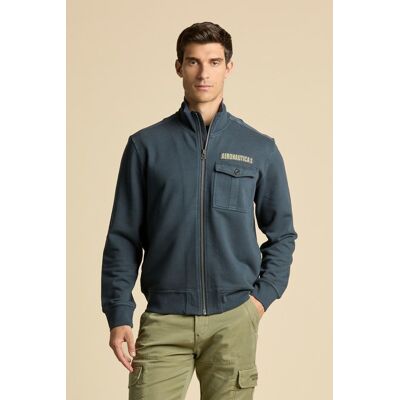 Męska bluza Aeronautica Militare w granatowym kolorze XL Męska bluza Aeronautica Militare w granatowym kolorze XL