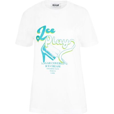 Damski t-shirt Ice Play biały XS Damski t-shirt Ice Play biały XS
