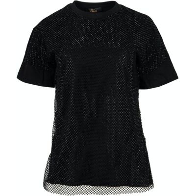 Damski t-shirt Twinset czarny S Damski t-shirt Twinset czarny S