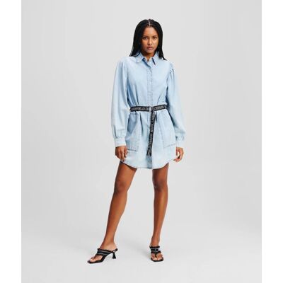 Damska sukienka bawełniana Karl Lagerfeld Jeans niebieska S Damska sukienka bawełniana Karl Lagerfeld Jeans niebieska S