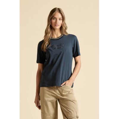 Damski T-shirt Aeronautica Militare w granatowym kolorze M Damski T-shirt Aeronautica Militare w granatowym kolorze M