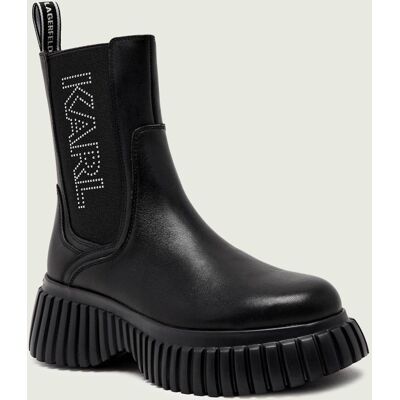 KARL LAGERFELD Skórzane sztyblety KREEPER WEDGE 36 KARL LAGERFELD Skórzane sztyblety KREEPER WEDGE 36