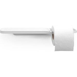 Brabantia Uchwyt na papier toaletowy MindSet biały z półką