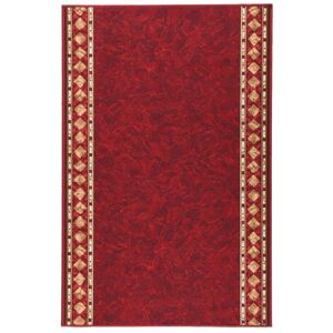 vidaXL Bieżnik dywanowy, czerwony, 100x150 cm, antypoślizgowy