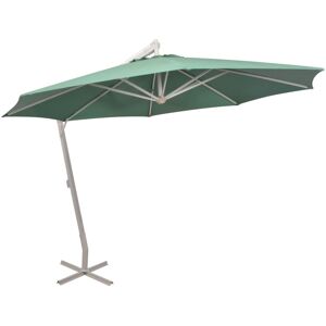 vidaXL Parasol ogrodowy, wiszący, 350 cm, aluminiowy, piaskowy