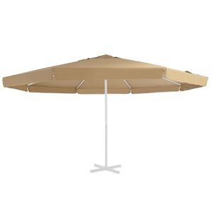 vidaXL Pokrycie do parasola ogrodowego, kolor taupe, 500 cm