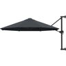 vidaXL Parasol ścienny na metalowym słupku, 300 cm, antracytowy