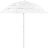 vidaXL Parasol plażowy w hawajskim stylu, biały, 240 cm