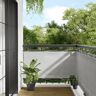 vidaXL Parawan balkonowy, jasnoszary, 75x700 cm 100% poliester Oxford