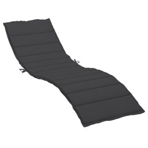 vidaXL Poduszka na leżak, czarna, 200x50x3 cm, tkanina Oxford