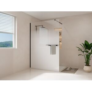 Painel de duche preto Pomaro 140x200cm - Design minimalista Painel de duche preto Pomaro 140x200cm - Design minimalista