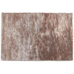 OZAIA Tapete shaggy DOLCE Taupe reflexo bege - poliéster  - 160*230 cm