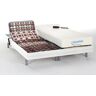 Cama elétrica articulada terminais colchão memória de forma - Motores OKIN - Branco - 2 x 70 x 190 cm - HESIODE III da DREAMEA