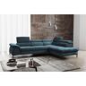 Grande sofá de canto direito convertível em tecido cor azul-noite - SEPINA de PASCAL MORABITO