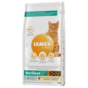 IAMS 3kg IAMS for Vitality Adult Sterilised com frango