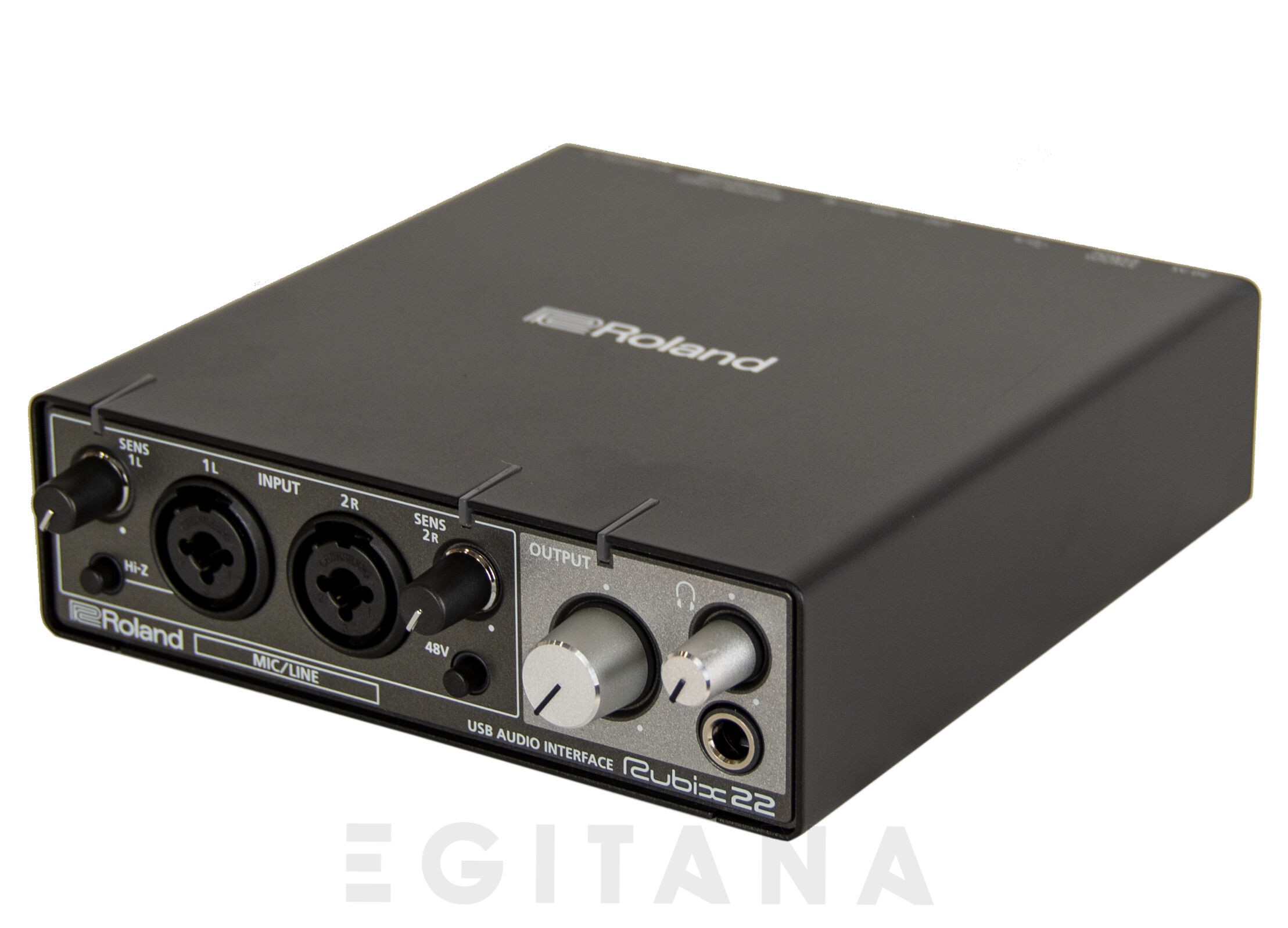 Roland RUBIX22 USB Audio Interface 24-bits 192kHz Interface de áudio para dispositivos Apple iOS, Mac e PC