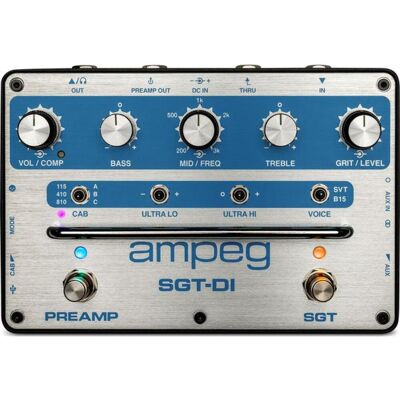 Ampeg SGT-DI Blue Line Anniv. Ed. Pré amplificador Ampeg SGT-DI Blue Line Anniv. Ed. Pré amplificador