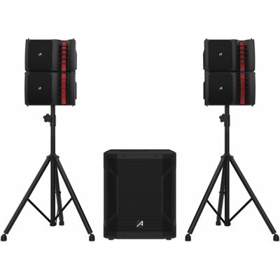 Audibax Pro Seattle 1000 Sistema PA Line Array Bluetooth + Suportes Sistema Line Array activo Audibax Pro Seattle 1000 Sistema PA Line Array Bluetooth + Suportes Sistema Line Array activo