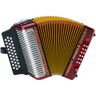 Hohner  Concertina  Corona II GCF Vermelho com Saco  Concertina