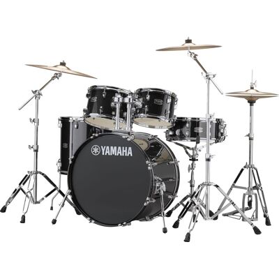 Yamaha Rydeen Standard Black Glitter 22’’ incl. Set Pratos Conjunto de Bateria Yamaha Rydeen Standard Black Glitter 22’’ incl. Set Pratos Conjunto de Bateria